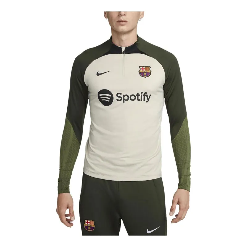 Nike Dri-FIT F.C. Barcelona Strike Drill Top 'Beige' DX3102-222 sold by KicksCrew