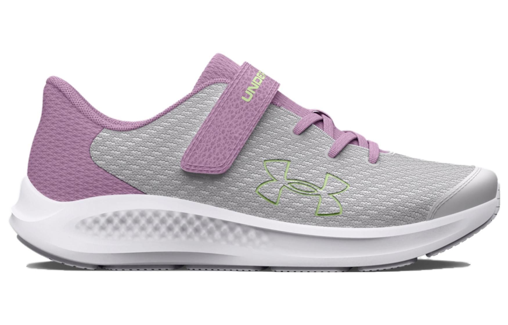 (PS) Under Armour Pursuit 3 AC 'Big Logo - Halo Grey Fresh Orchid' 3026714-100 sold by KicksCrew product image thumbnail 2