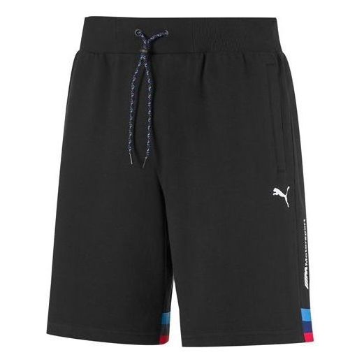 Puma x BMW Motorsport Life Sweat Shorts 'Black White Red Blue' 596090-01 sold by KicksCrew