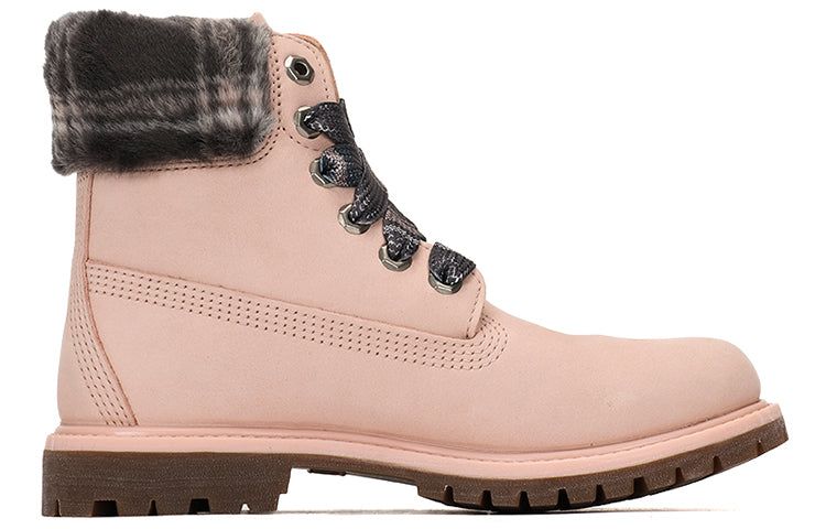 (WMNS) Timberland Lindon Woods 6 Inch Waterproof Boot 'Pink Nubuck and Black Printed Collar' A2MB3662 sold by KicksCrew product image thumbnail 2