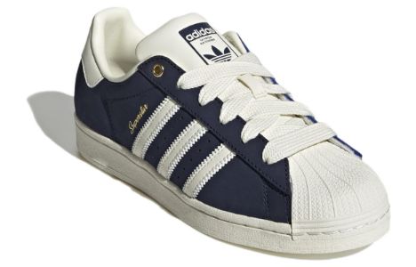 (WMNS) Adidas Superstar 'Night Indigo Gold Script' IF7673 sold by KicksCrew