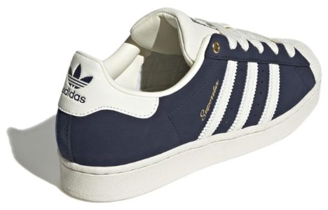 (WMNS) Adidas Superstar 'Night Indigo Gold Script' IF7673 sold by KicksCrew