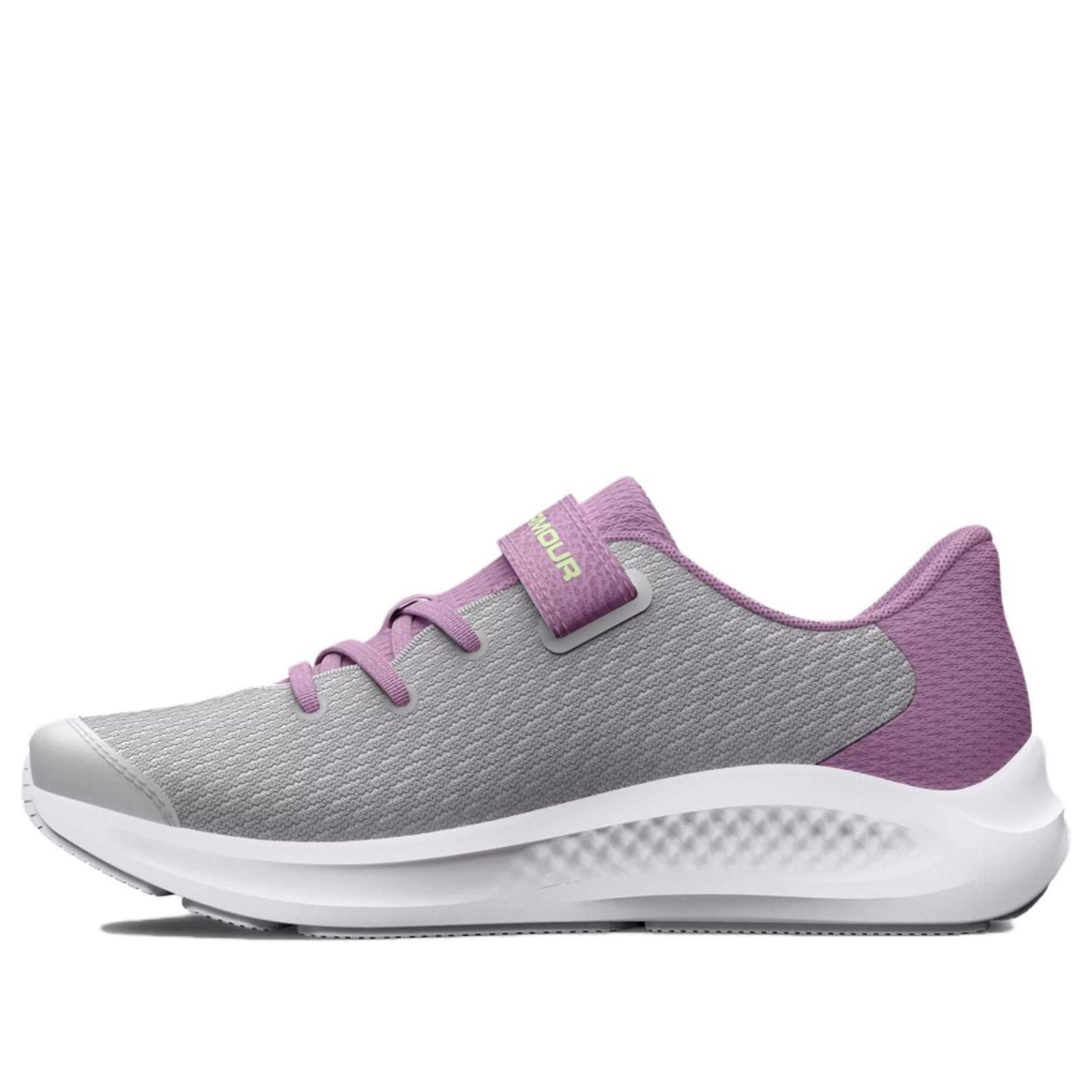 (PS) Under Armour Pursuit 3 AC 'Big Logo - Halo Grey Fresh Orchid' 3026714-100 sold by KicksCrew