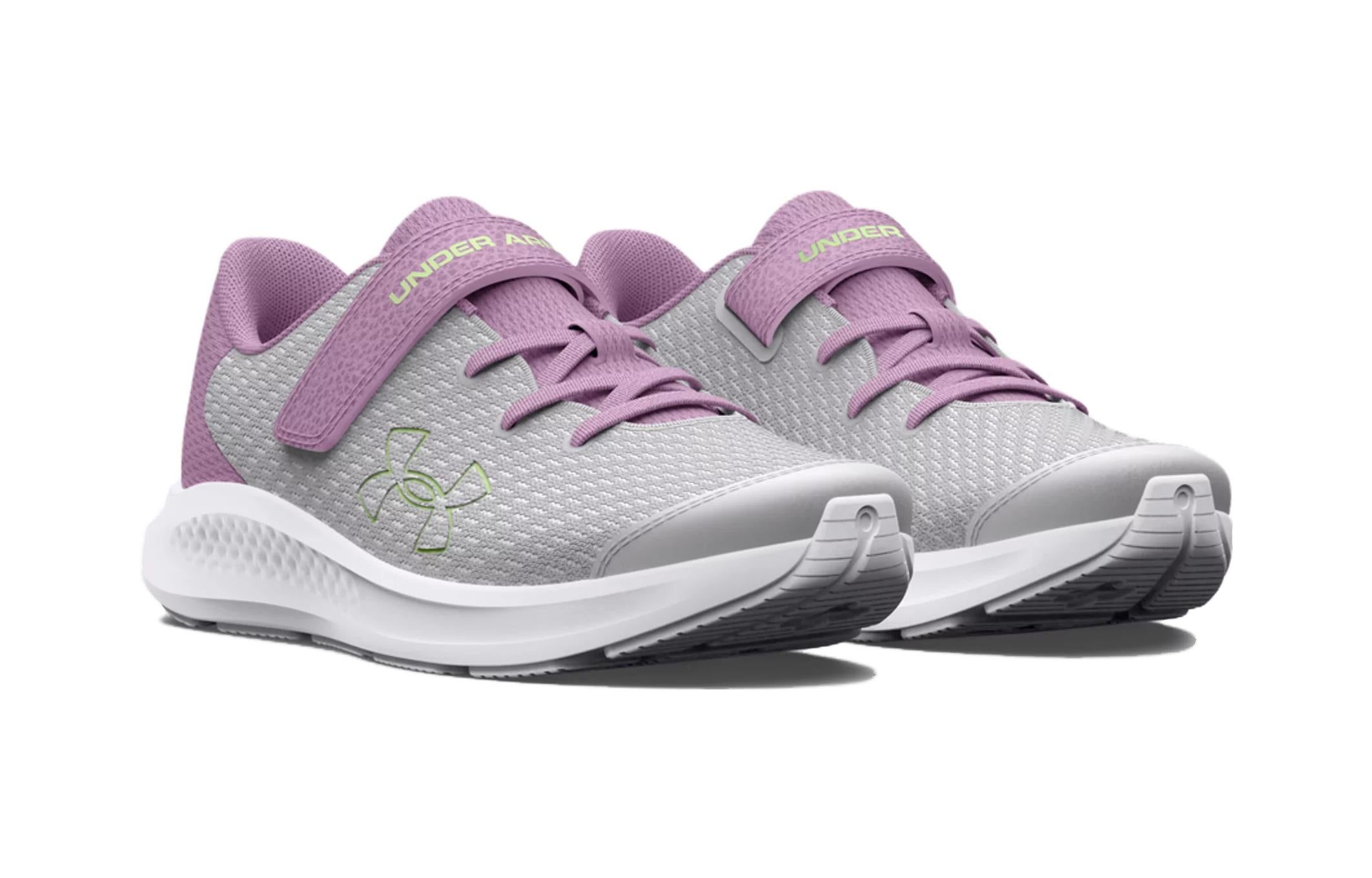 (PS) Under Armour Pursuit 3 AC 'Big Logo - Halo Grey Fresh Orchid' 3026714-100 sold by KicksCrew product image thumbnail 3