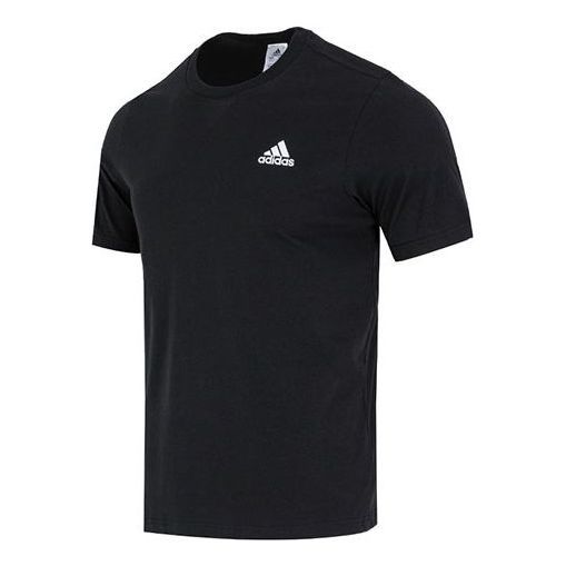 adidas Essentials Single Jersey Embroidered Small Logo T-Shirt 'Black' IC9282 sold by KicksCrew