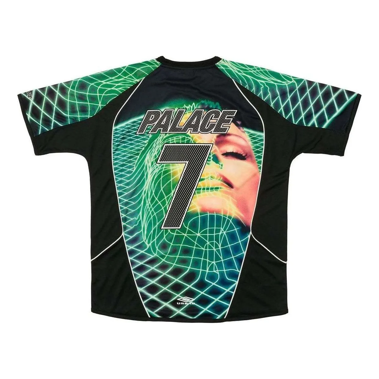 Palace x Umbro 3rd Goalie T-Shirt 'Black Neon' P26UMES077 sold by KicksCrew