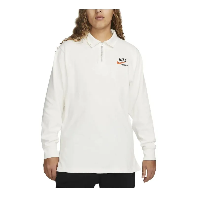 Nike Sportswear Trend Rugby Long Polo Shirts 'White' DX6753-133 sold by KicksCrew