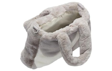 Nike NSW Faux Fur Tote Bag 'Grey White' DQ5804-012 sold by KicksCrew