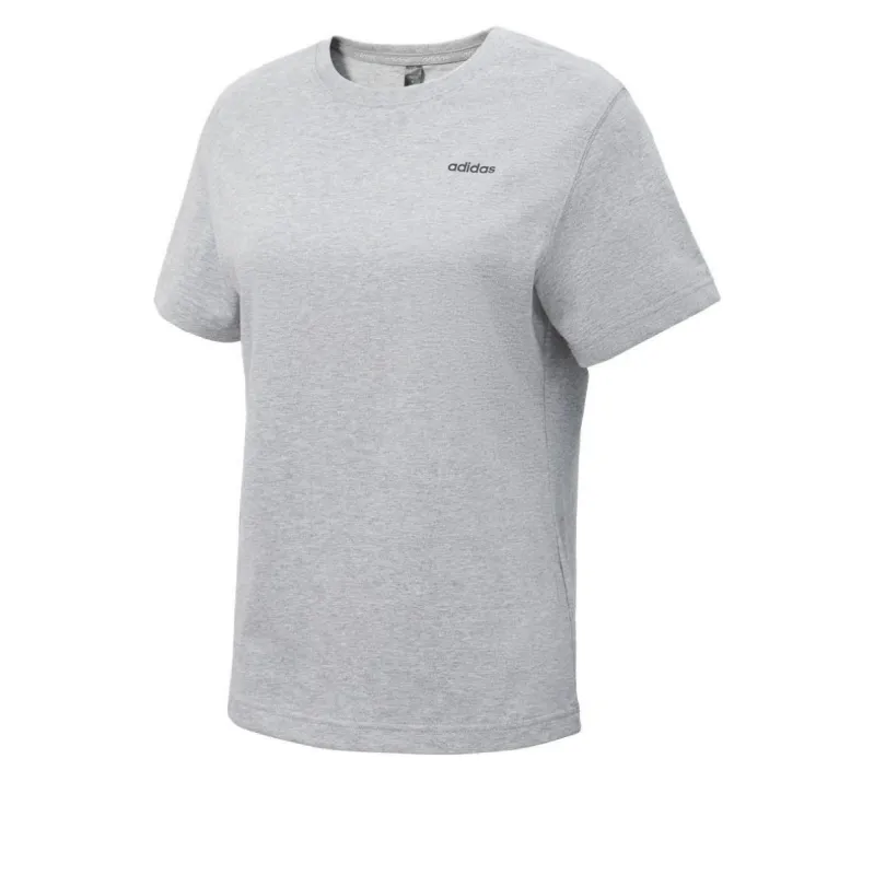 (WMNS) adidas Essential Plain T-Shirt 'Grey' JE3571 sold by KicksCrew