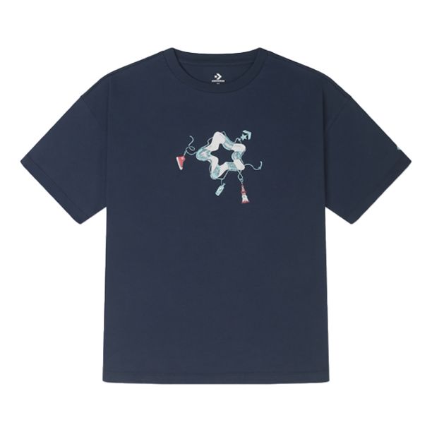 (WMNS) Converse Nautical Tee 'Navy Blue' 10025880-A02 sold by KicksCrew