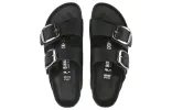 Birkenstock Arizona Big Buckle Sandals 'Black' 1011074 sold by KicksCrew
