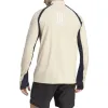 adidas Boston Marathon 1/2-Zip Long Sleeve Running T-Shirt 'Beige Black' HY3259 sold by KicksCrew