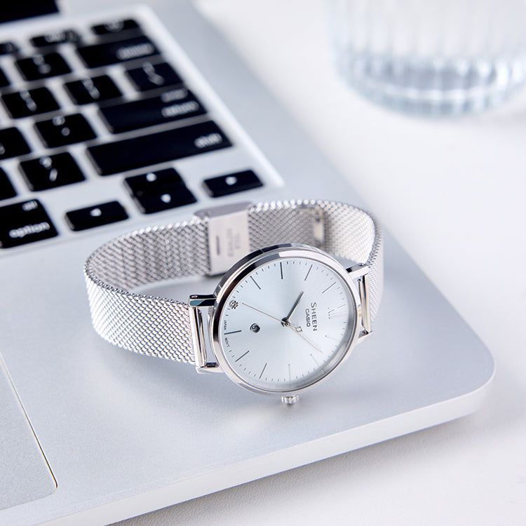 (WMNS) CASIO Analog 'Silver' SHE-4539 sold by KicksCrew product image thumbnail 3