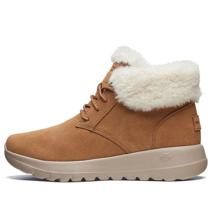 (WMNS) Skechers On-The-Go Joy Lush Chukka Boots 'Brown' 15506-CSNT sold by KicksCrew