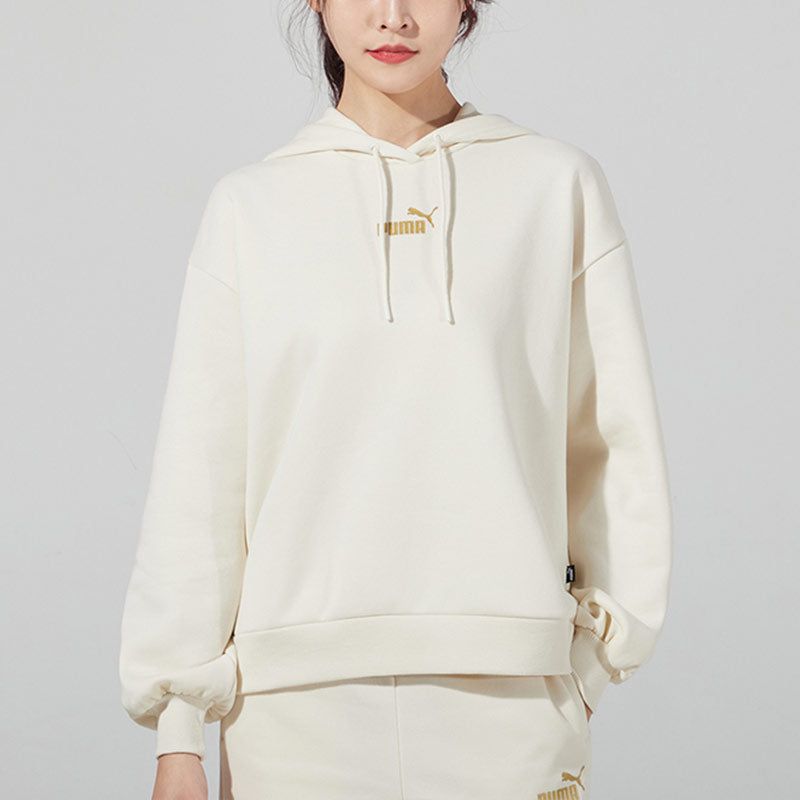 (WMNS) Puma Winterized Hoodie Logo 'Beige' 848251-73 sold by KicksCrew product image thumbnail 3