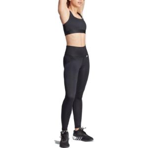 (WMNS) adidas Training Light-Support Ribbed Bra 'Black' HZ9024 sold by KicksCrew