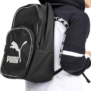 Puma Originals Retro Woven Backpack 'Black White' 076652-01 sold by KicksCrew
