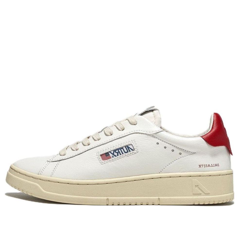 (WMNS) Autry Dallas Low Leather 'White Red' ADLW-NW03 sold by KicksCrew