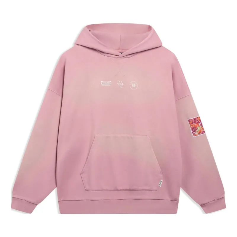 Li-Ning Chinese Culture Graphic Hoodie 'Washed Pink' AWDT243-2 sold by KicksCrew