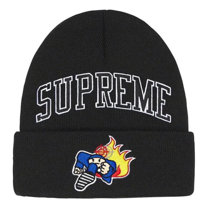 Supreme Duck Down Music Beanie 'Black White' SUP-FW22-1053 sold by KicksCrew