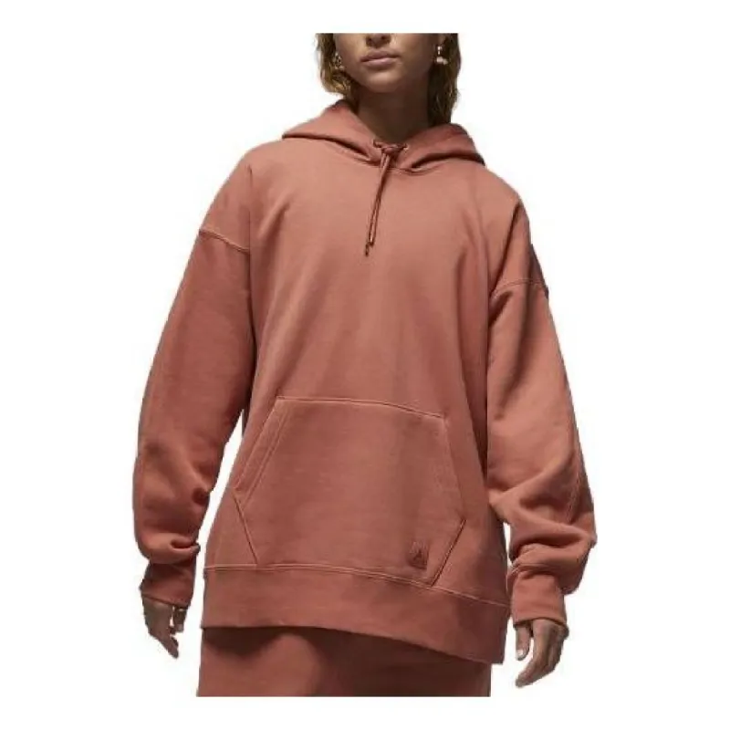 (WMNS) Air Jordan Flight Fleece Pullover Hoodie 'Sky J Orange' FB5110-810 sold by KicksCrew