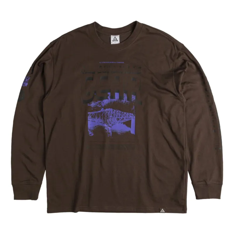 Travis Scott Reverse Jack Long Sleeve T-shirt 'Brown' CJFN
