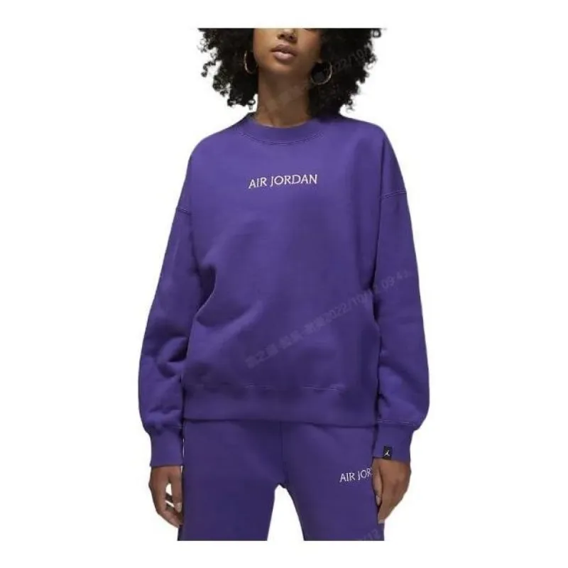 (WMNS)Air Jordan Worldmark Crewneck Sweatshirt 'Purple' DV6470-514 sold by KicksCrew