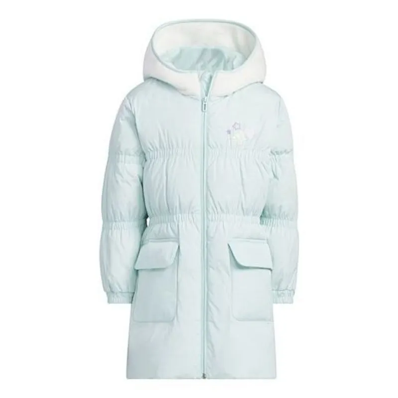 (PS) adidas Originals Hooded Long Down Jacket 'Green' IQ1362 sold by KicksCrew