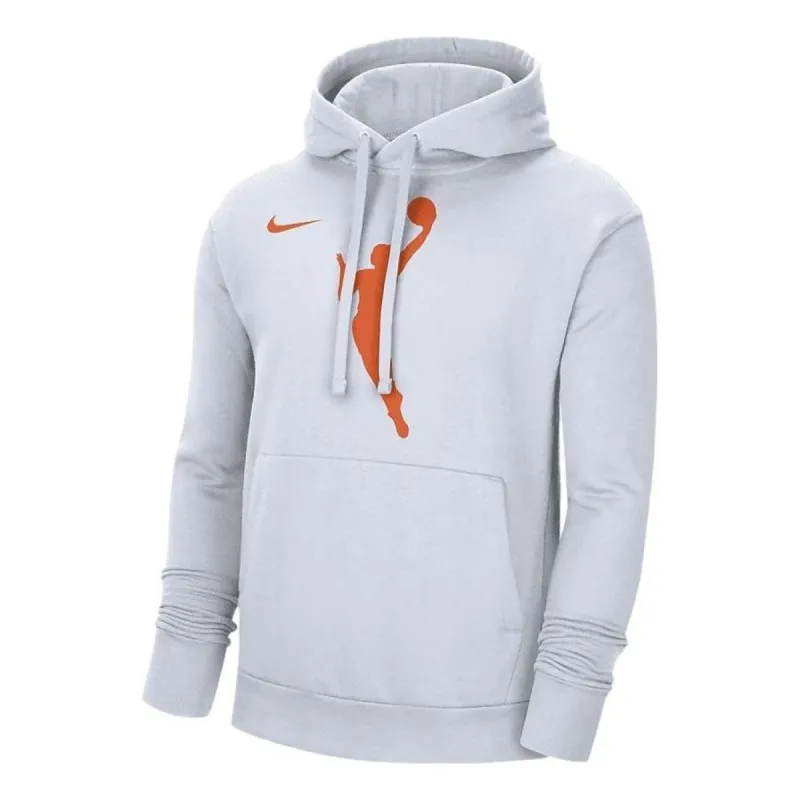 Nike Primary Logo Hoodie White Basketball Official 'White' DR9596-100 sold by KicksCrew