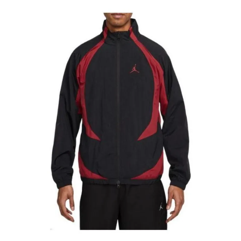 Air Jordan Sport Jam Warm-Up Jacket 'Black Red' DX9367-013 sold by KicksCrew