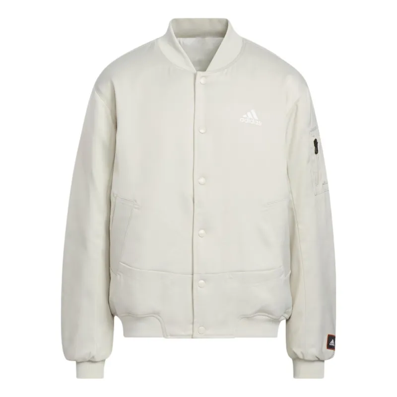 (GS) adidas Graphic Flight Jacket 'White' IP6996 sold by KicksCrew