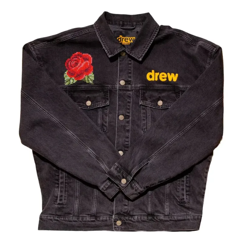 Drew House Hearty Trucker Jacket 'Medium Black Wash' DR-SS21-48 sold by KicksCrew