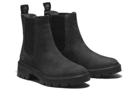 (WMNS) Timberland Courmayeur Valley Chelsea 'Black Nubuck' A5ND7015 sold by KicksCrew