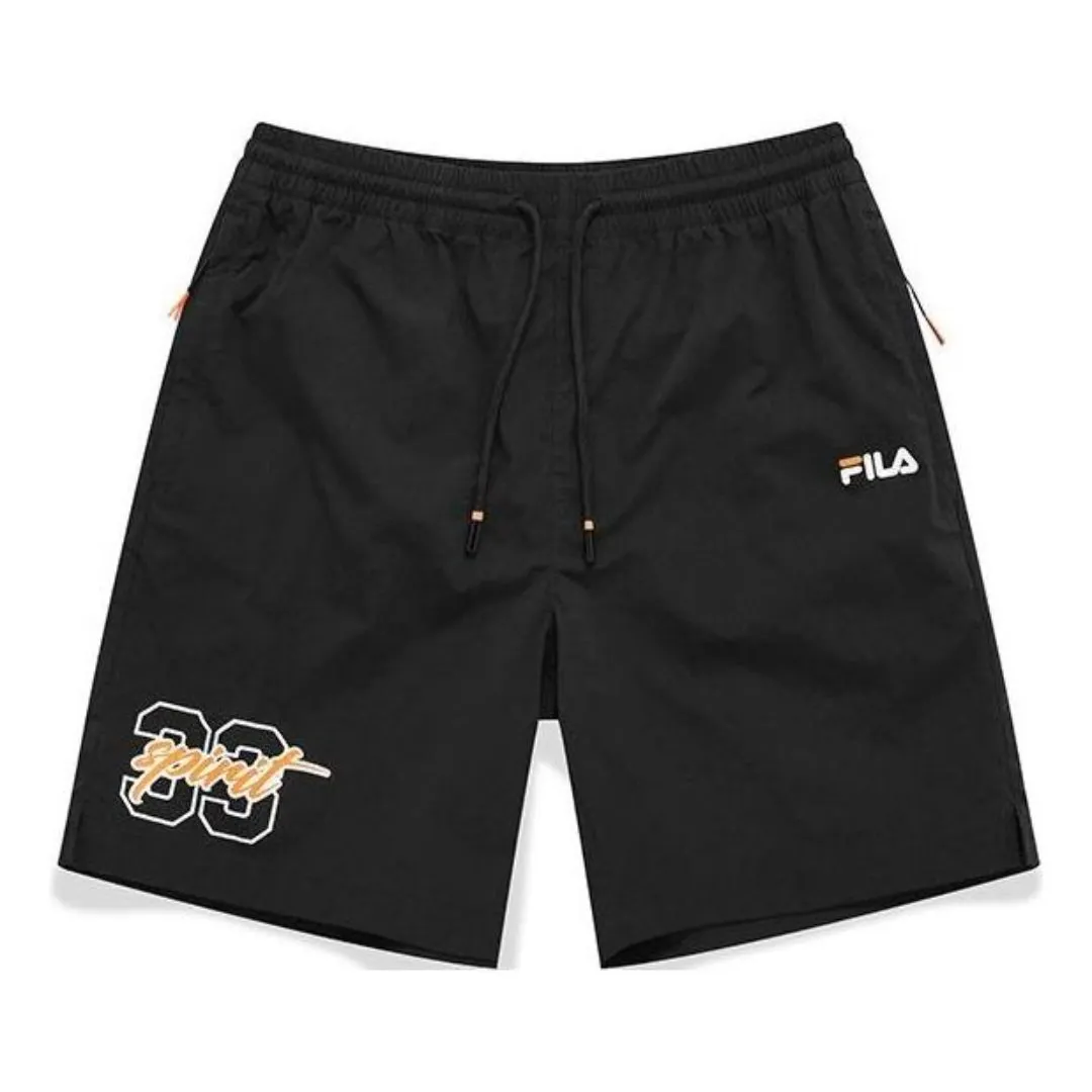 FILA FUSION Lightweight Breathable Printed Loose 5-Inch Shorts 'Black' T11M125806F-BK sold by KicksCrew