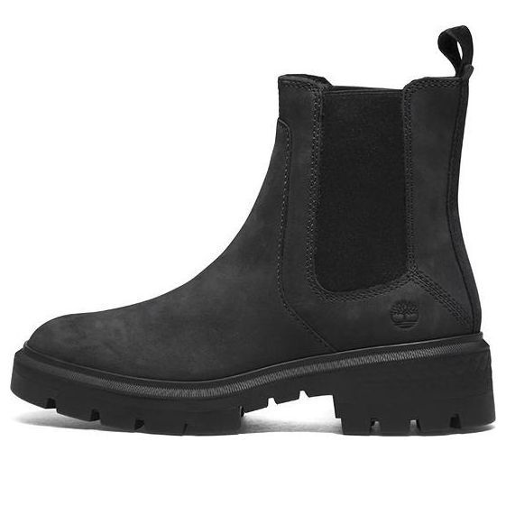 (WMNS) Timberland Courmayeur Valley Chelsea 'Black Nubuck' A5ND7015 sold by KicksCrew