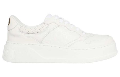 Gucci GG Embossed Sneaker 'White' 669582-1XL10-9014 sold by KicksCrew