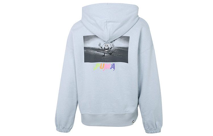 (WMNS) Puma Downtown Logo Hoodie 'Teal' 533049-71 sold by KicksCrew product image thumbnail 2