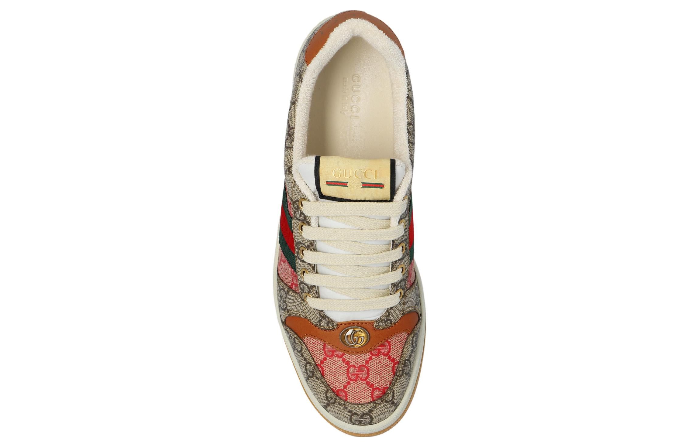 (WMNS) GUCCI Screener GG Canvas Sneakers 'Hibiscus Red Beige' 722618-FABFO-9791 sold by KicksCrew product image thumbnail 5