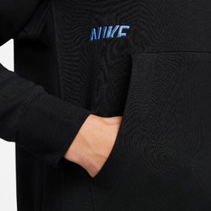 Nike Sportswear Essential Hoodie'Black Blue' DM6874-010 sold by KicksCrew