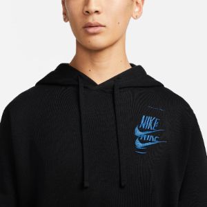 Nike Sportswear Essential Hoodie'Black Blue' DM6874-010 sold by KicksCrew