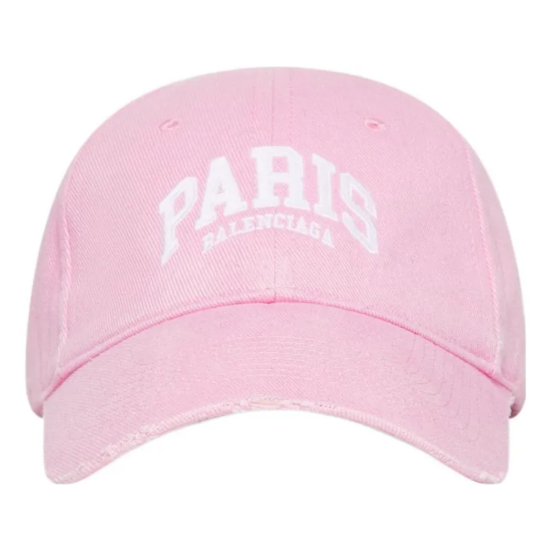 Balenciaga Paris Logo Baseball Cap 'Light Pink White' 680748410B20697 sold by KicksCrew