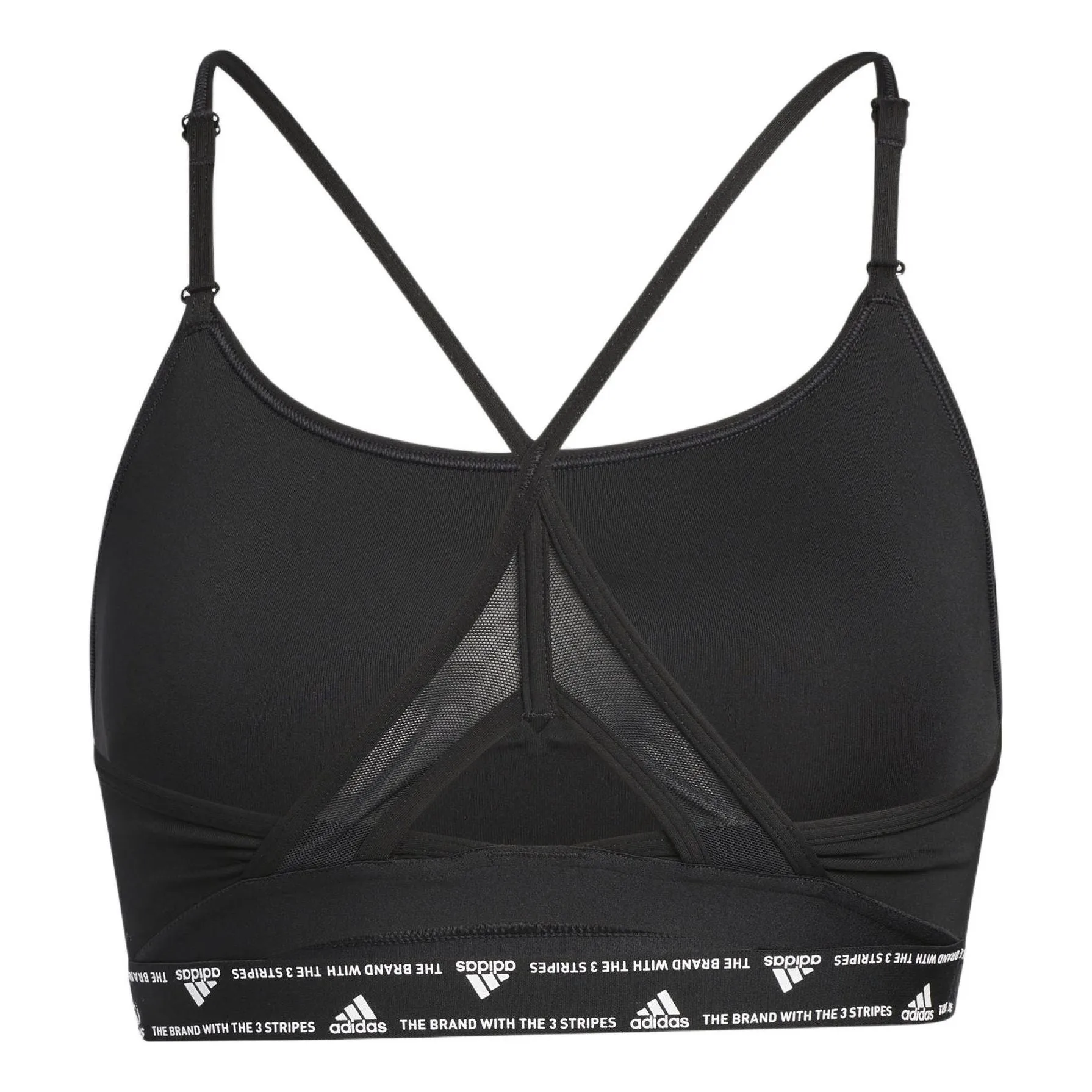 (WMNS) adidas Aeroreact Training Light-Support Bra 'Black' HB9884 sold by KicksCrew product image thumbnail 2