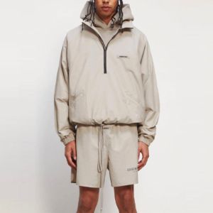 Fear of God Essentials FW20 Half Zip Track Jacket 'Moss' 0202250500026245 sold by KicksCrew