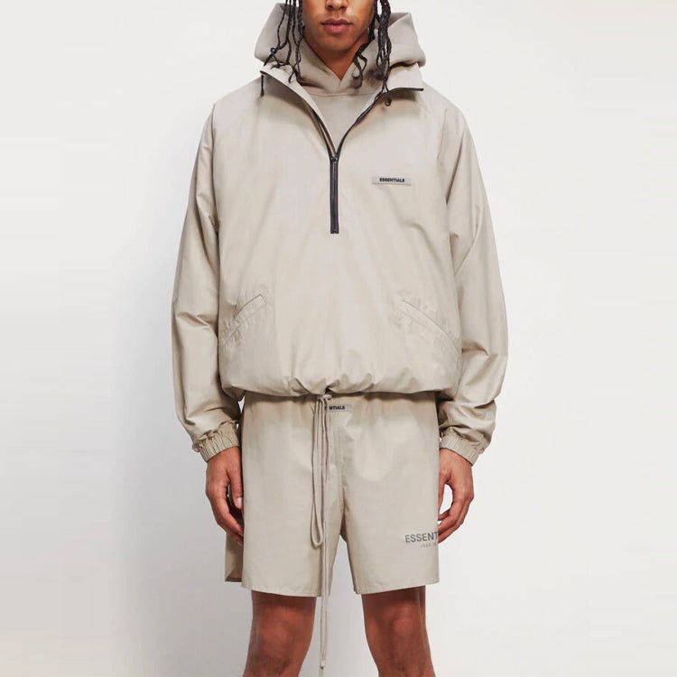 Fear of God Essentials FW20 Half Zip Track Jacket 'Moss' 0202250500026245 sold by KicksCrew product image thumbnail 2