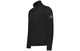 STONE ISLAND Wappen Patch High Neck Half Button Knit 'Black' 7915540A3-A0029 sold by KicksCrew
