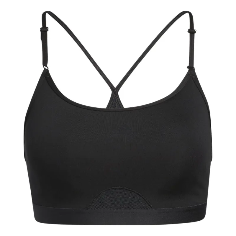 (WMNS) adidas Aeroreact Training Light-Support Bra 'Black' HB9884 sold by KicksCrew
