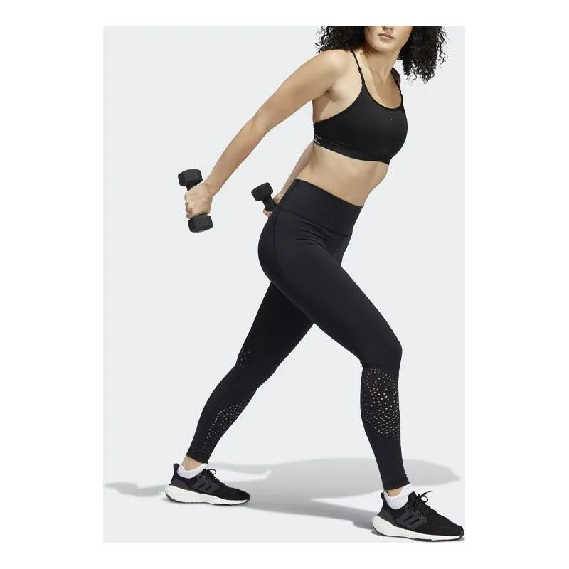 (WMNS) adidas Aeroreact Training Light-Support Bra 'Black' HB9884 sold by KicksCrew product image thumbnail 3
