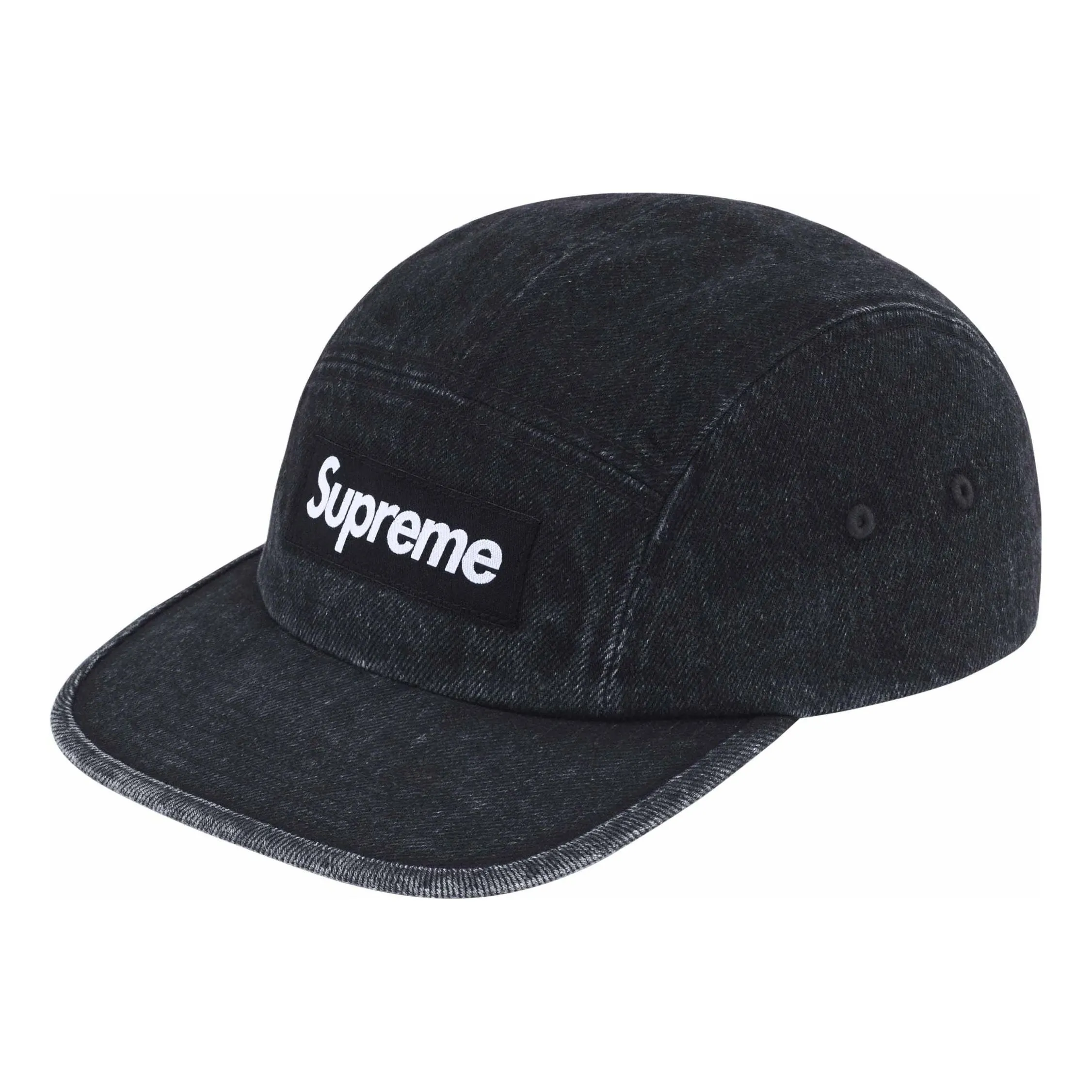 Supreme Denim Camp Cap SS24 'Black' SUP-SS24-2581 sold by KicksCrew