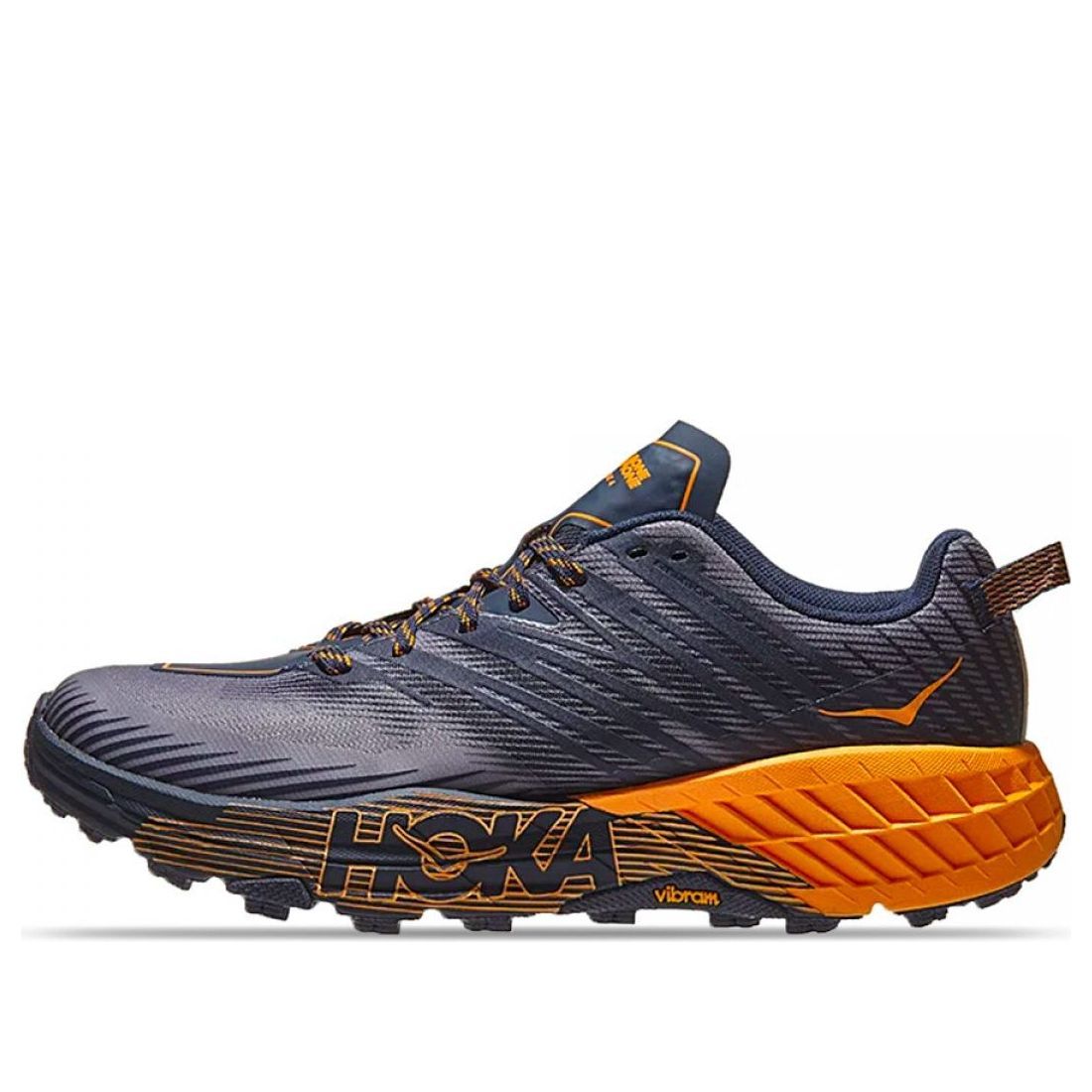 Hoka One One Speedgoat 4 'Black Iris Marigold' 1106525-BIBM sold by KicksCrew
