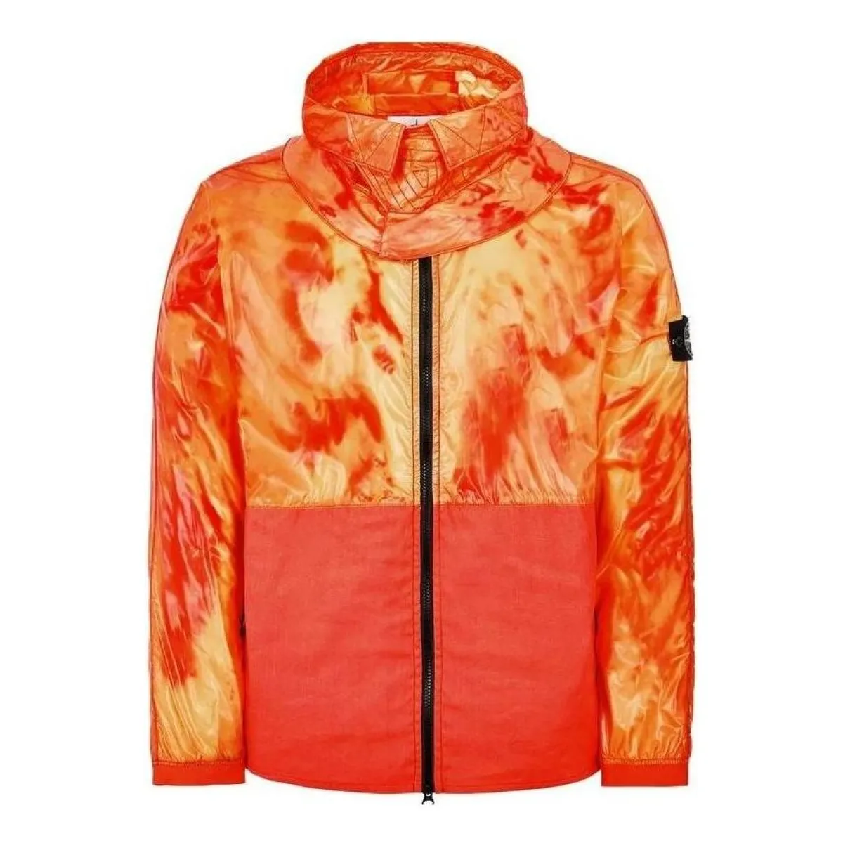 STONE ISLAND Heat Reactive Hooded Nylon Jacket 'Orange' 761541599